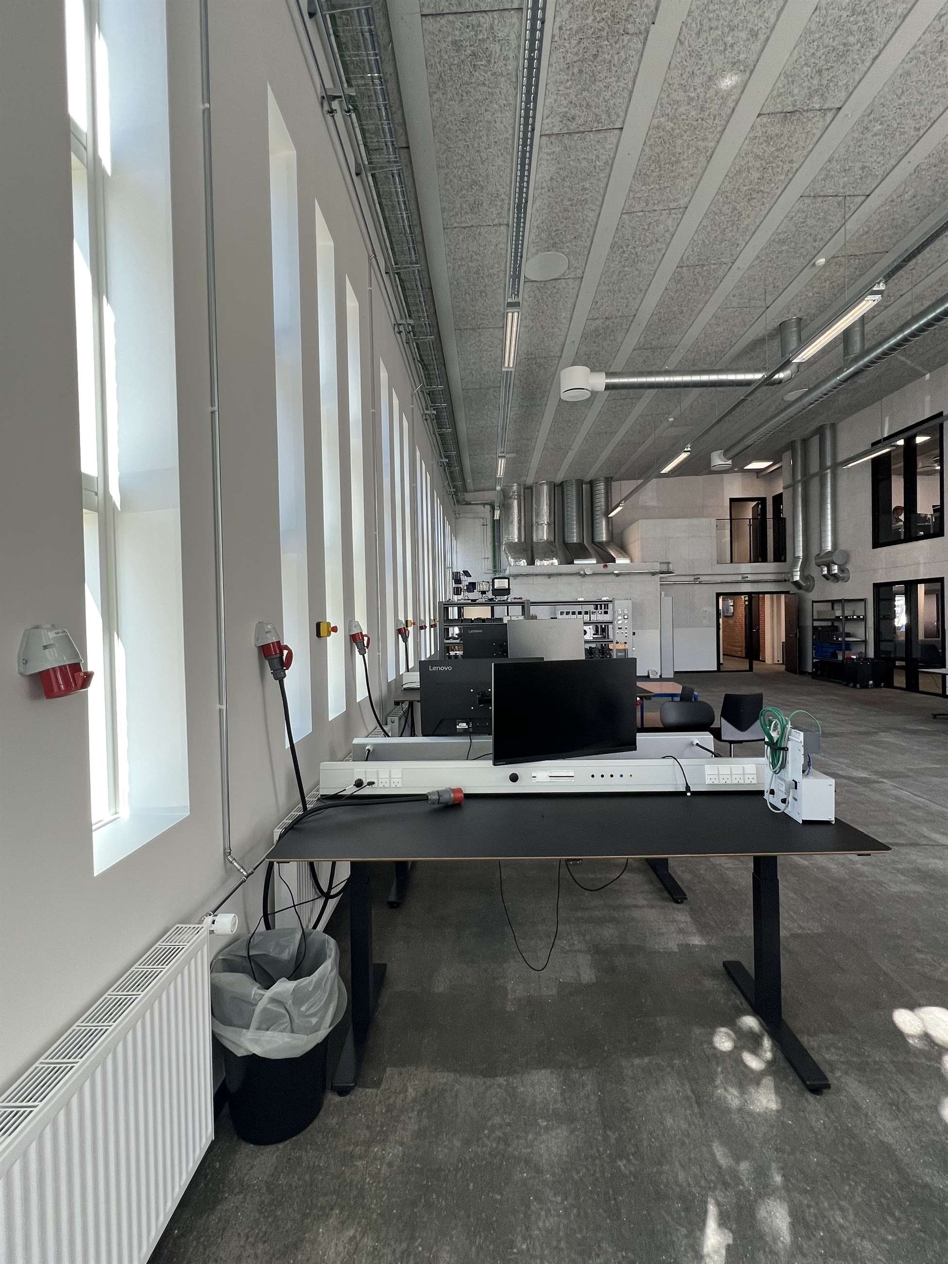 Kraftstiks opsætning på Fredericia maskinmesterskole I Sønderborg